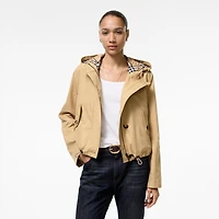 Short Gabardine Parka in Flax beige - Women | Burberry® Official