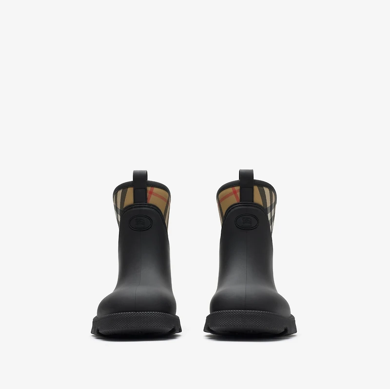 Rubber Marsh Stamp Low Boots​ in Black - Men | Burberry® Official