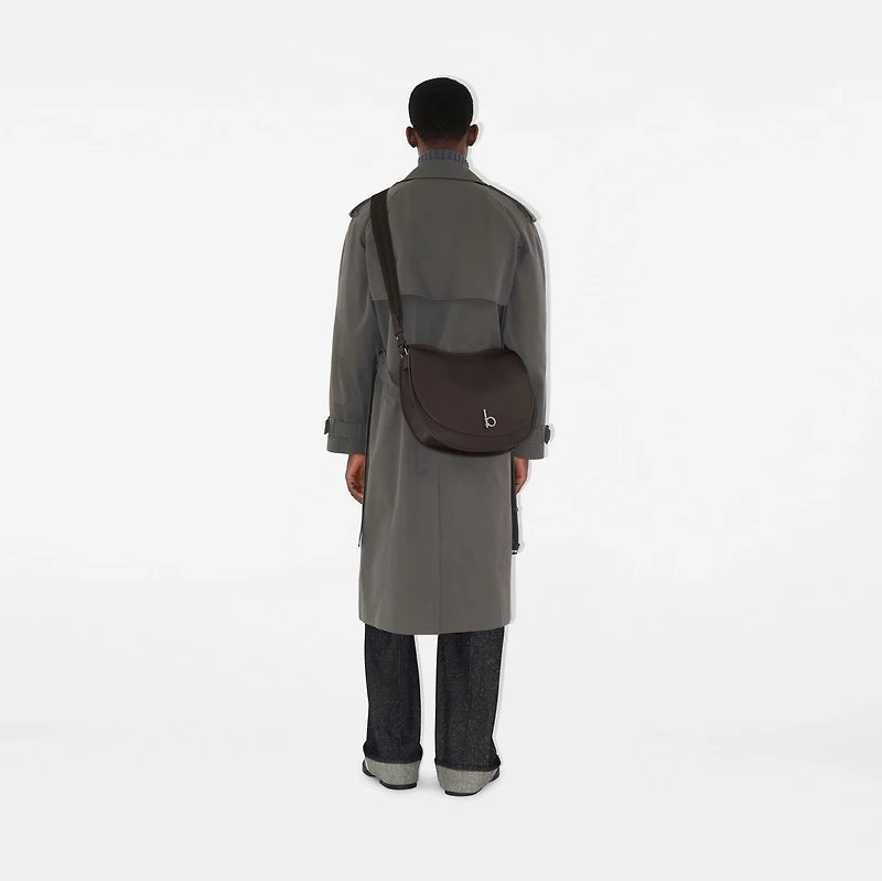 Large Rocking Horse Satchel in Peat/berry - Men | Burberry® Official
