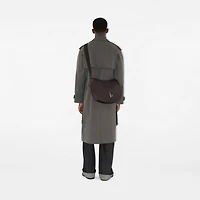 Large Rocking Horse Satchel in Peat/berry - Men | Burberry® Official