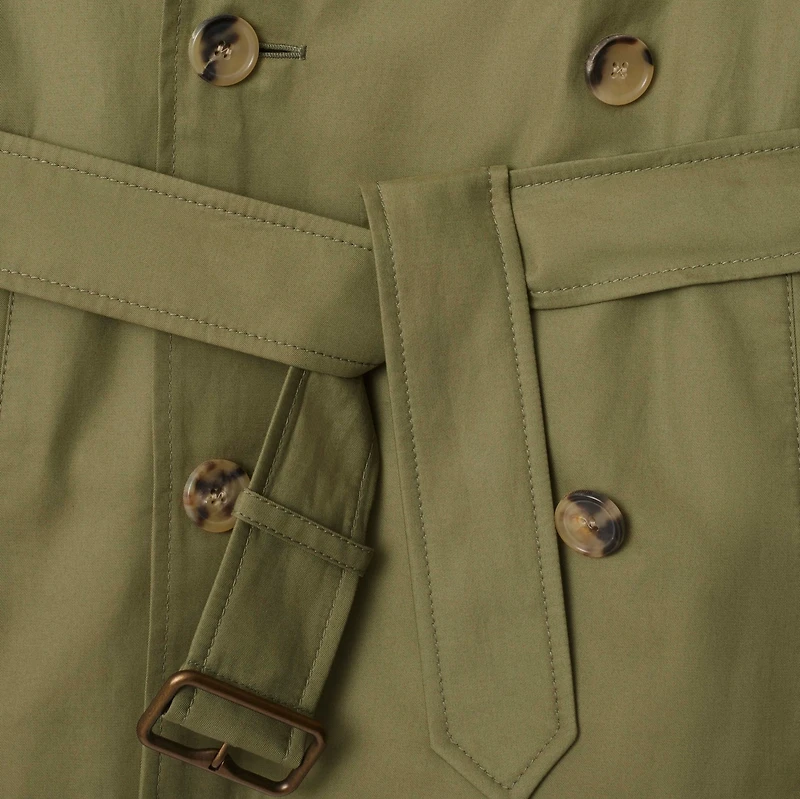 Highgrove Gabardine Trench Jacket in Wreath - Women, Cotton | Burberry® Official
