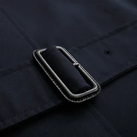 Short Kensington Heritage Trench Coat in Coal blue - Women, Cotton Gabardine | Burberry® Official