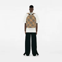 Check Backpack in Sand - Men, Nylon | Burberry® Official