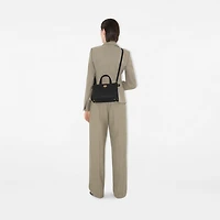 Mini Cotswolds Tote in Black - Women, Leather | Burberry® Official