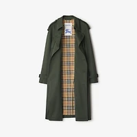 Mid-length Gabardine Trench Coat in Yew green - Men | Burberry® Official