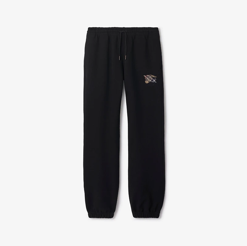 EKD Check Cotton Jogging Pants in Black - Women | Burberry® Official