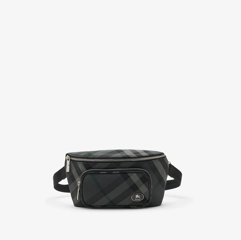 Grid Belt Bag in Charcoal grey - Men, Nylon, Technical | Burberry® Official