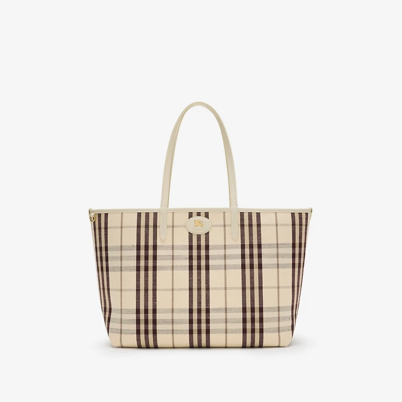 Medium Reversible Bloomsbury Tote​ in Soap beige/light beige - Women | Burberry® Official