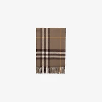 Check Cashmere Scarf in Vole | Burberry® Official