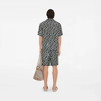 Knot Silk Shorts in Magnet - Men | Burberry® Official