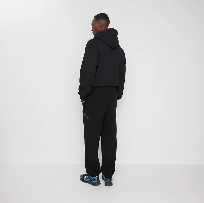 Gothic Logo Cotton Jogging Pants in Black - Men | Burberry® Official