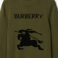EKD Wool Cashmere Sweater in Tent green - Men | Burberry® Official