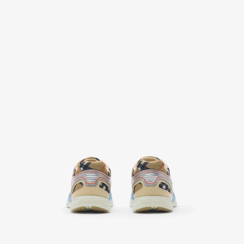 Check Matrix Sport Sneakers in Sand - Men, Nylon | Burberry® Official