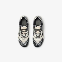 Check Matrix Sport Sneakers in White - Men | Burberry® Official