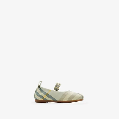 Check Ballerinas in Breeze - Children | Burberry® Official