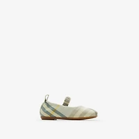 Check Ballerinas in Breeze - Children | Burberry® Official