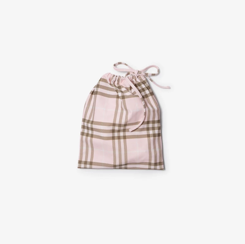 Check Bikini Top in Mallow pink - Women, Nylon | Burberry® Official