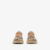 Check Terrace Sneakers in Sand - Women | Burberry® Official