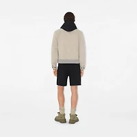EKD Badge Cotton Shorts in Black - Men | Burberry® Official