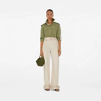 Cotton Poplin Shirt in Wreath - Women | Burberry® Official