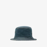 Denim Bucket Hat in Indigo blue - Men | Burberry® Official