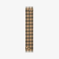 Badge Check Cashmere Scarf in Sand | Burberry® Official