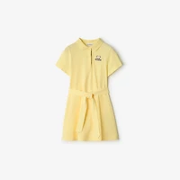 Cotton Polo Shirt Dress in Sherbet | Burberry® Official