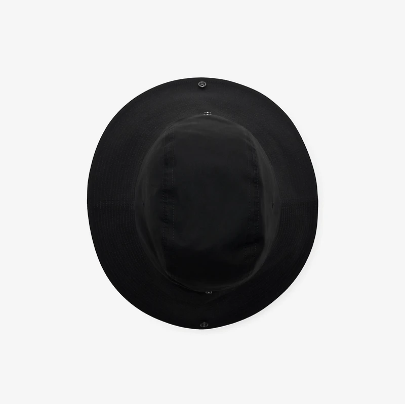 Check Brim Gabardine Hat in Black - Men | Burberry® Official