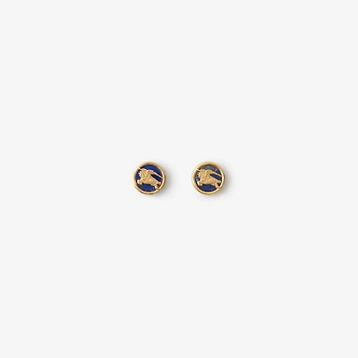 Knight Coin Earrings in Gold/blue - Women | Burberry® Official