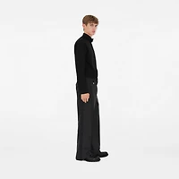 Slim Fit Cotton Silk Tuxedo Shirt in Black - Men | Burberry® Official