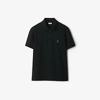Cotton Polo Shirt in Coal - Men | Burberry® Official