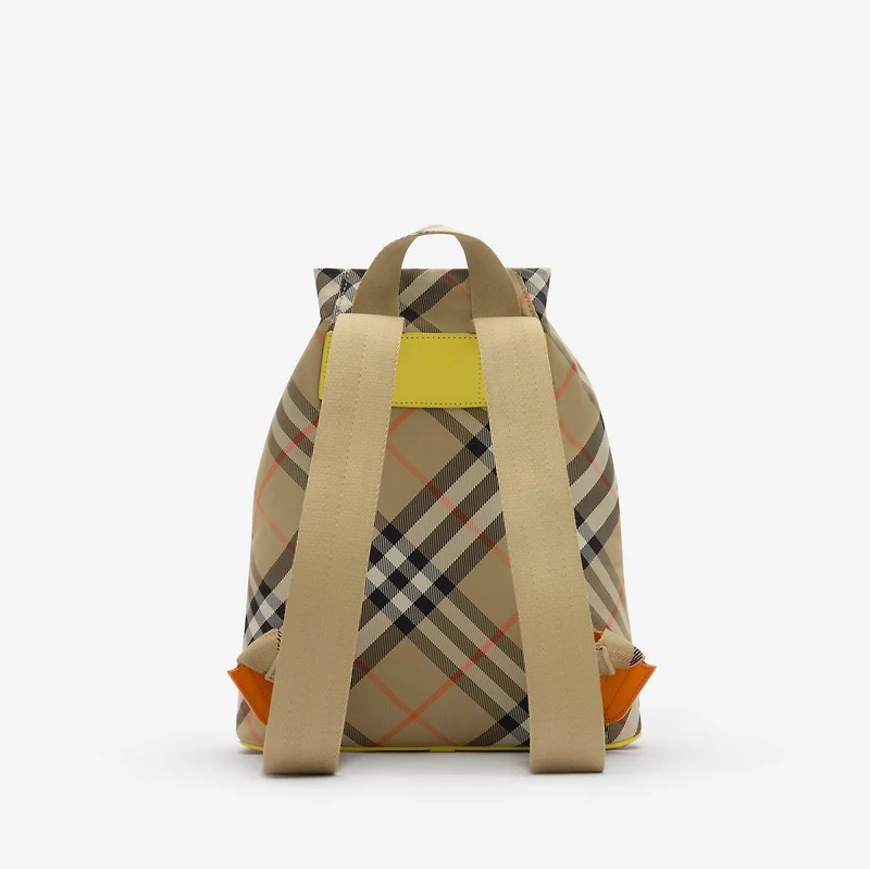 Duck Check Backpack in Sand beige - Children | Burberry® Official