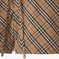 Check Cotton Pyjama Shorts in Sand - Women | Burberry® Official