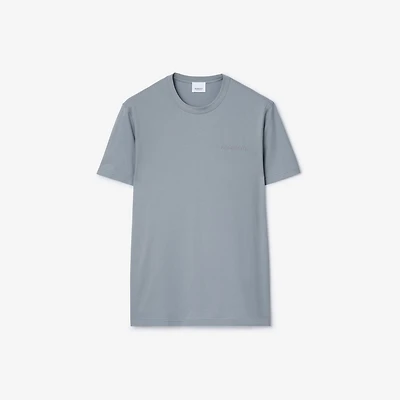 Cotton T-shirt in Gale blue - Men | Burberry® Official