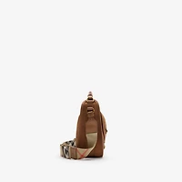 Small B Clip Messenger Bag in Hazel brown - Women | Burberry® Official