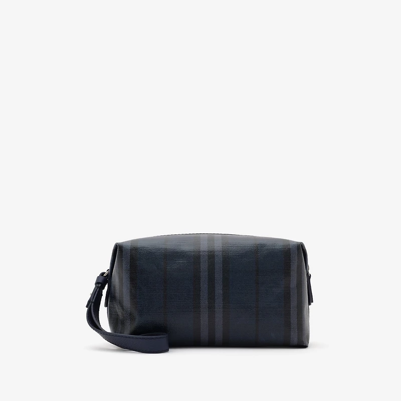 Highlands Travel Pouch in Navy - Men | Burberry® Official