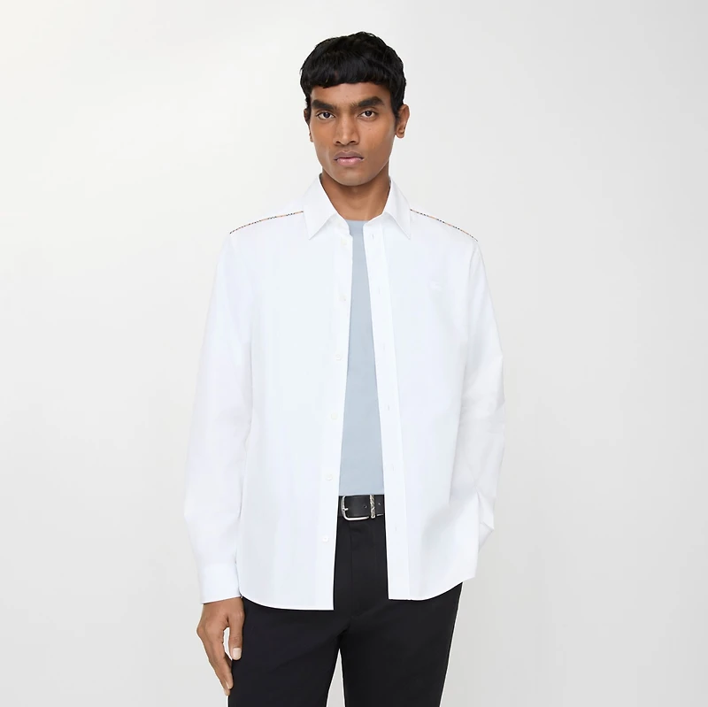 Cotton Shirt in Optic white - Men | Burberry® Official