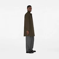 Mid-length Bonded Gabardine Car Coat in Juniper green - Men, Technical | Burberry® Official