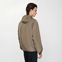 Checker-tape Nylon Hooded Jacket in Clay brown - Men | Burberry® Official