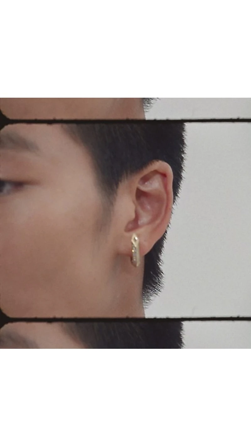 Hollow Pavé Hoop Earrings in Gold/clear - Women | Burberry® Official