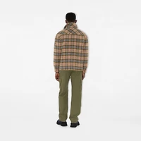 Check Wool Overshirt in Beige - Men | Burberry® Official