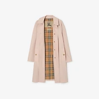 Mid-length Tropical Gabardine Camden Car Coat in Pale sugar pink - Women | Burberry® Official