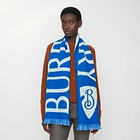 Logo Wool Scarf in Knight | Burberry® Official