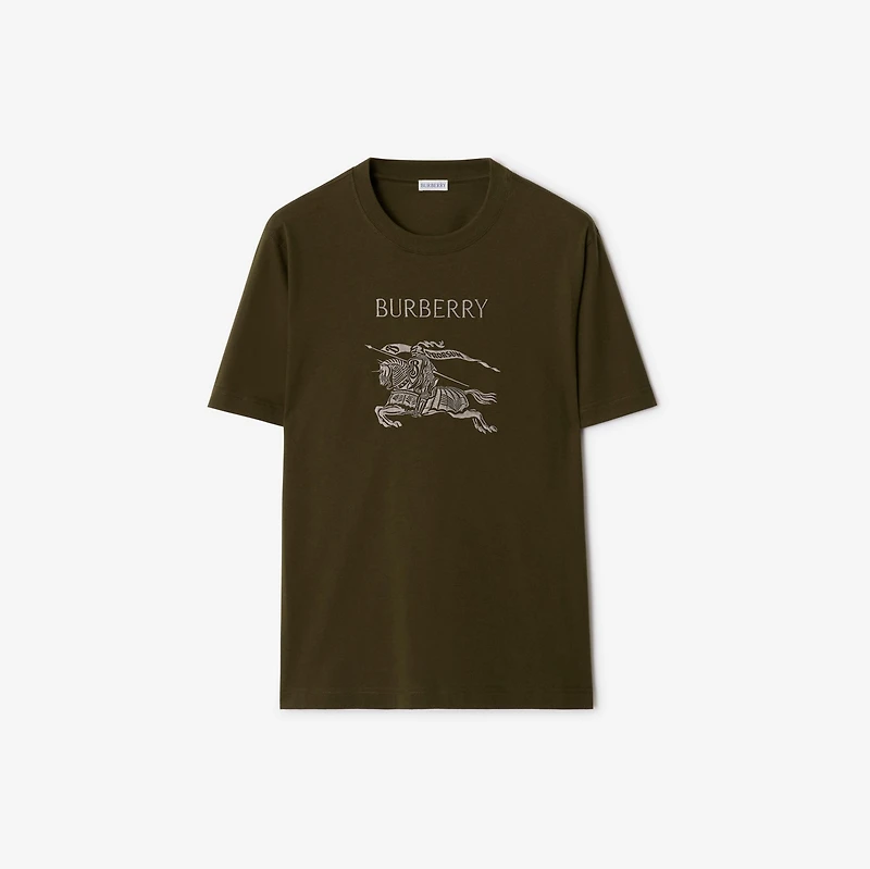 EKD Cotton T-shirt in Marsh green - Men | Burberry® Official