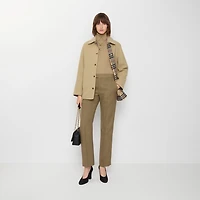 Wool Overshirt in Sand - Women | Burberry® Official