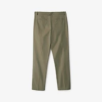 Cotton Chinos in Tent - Men | Burberry® Official