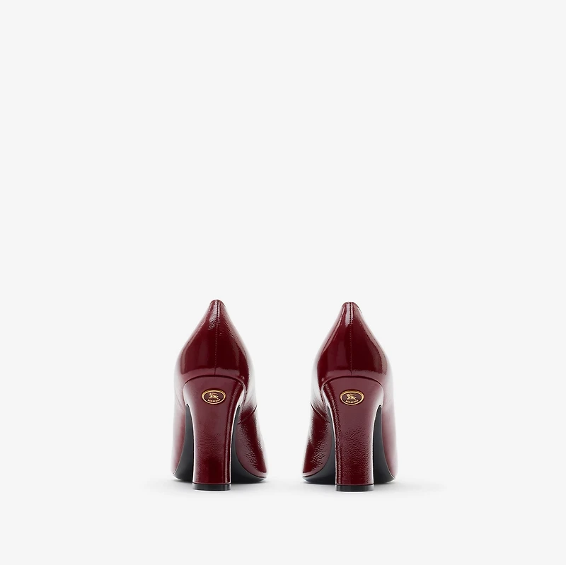 Patent Leather Trinket Pumps in Fig - Women | Burberry® Official