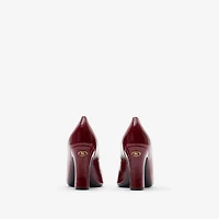 Patent Leather Trinket Pumps in Fig - Women | Burberry® Official
