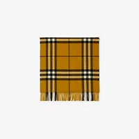 Wide Check Cashmere Scarf in Teak | Burberry® Official