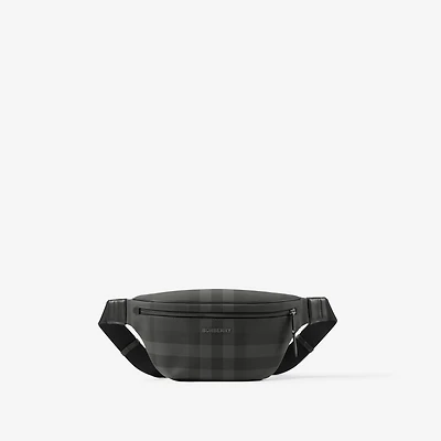 Cason Belt Bag in Charcoal - Men, Canvas | Burberry® Official